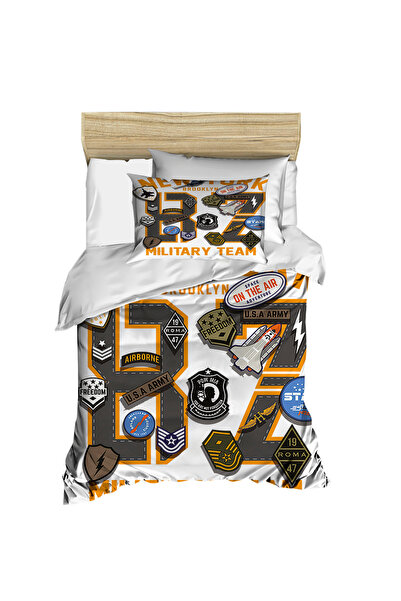 Fabeteks New York Military Crew 3D Digital Single Duvet Cover Set