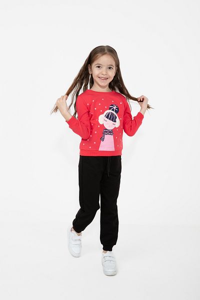 CiciTime Çocuk Modası Bottom Top Suit for Girl 2-6 Years Old Daily School Nursery