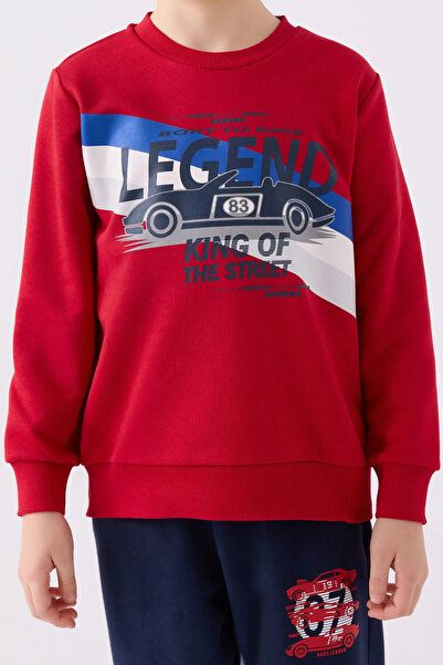 Rolypoly Red Boy's Tracksuit Set