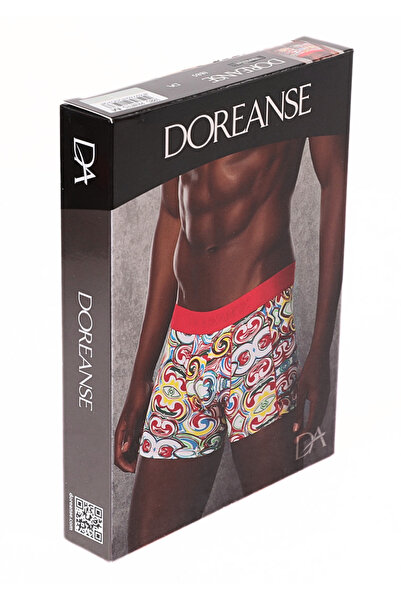 Doreanse Ανδρικές τσάντες Modal Multi-Colored Printed Normal Leg Boxer 1885