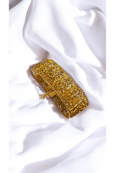 PETEK AKSESUAR Full Crystal Rhinestone Chest Bracelet
