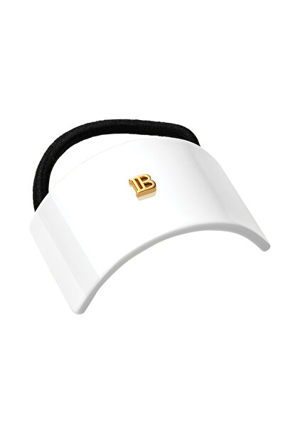 BALMAIN Cellulose Acetate Elastique pour Cheveux White Clasp