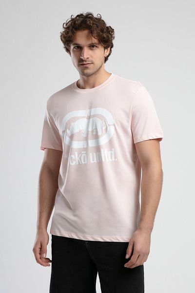 ECKO UNLTD Marc Pink Crew Neck Printed Standard Fit Men's Tshirt