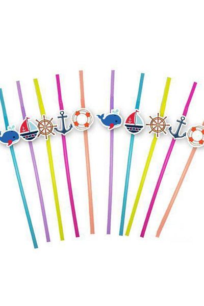 Parti Dükkanım Sailor Themed Artistic Pipette 10 Pieces