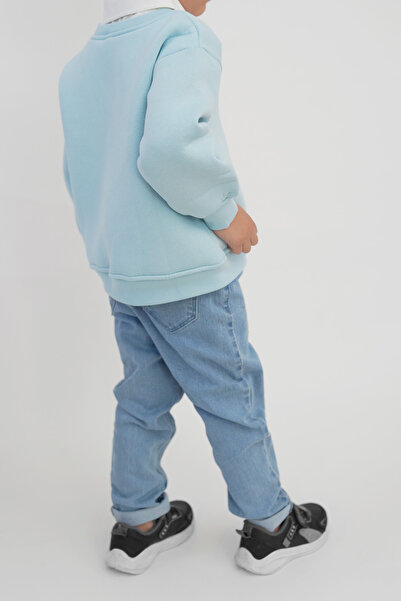 SAİS Fashion Oversize Gömlek Yaka Kazak - Uç Iplik (2- 4 YAŞ)