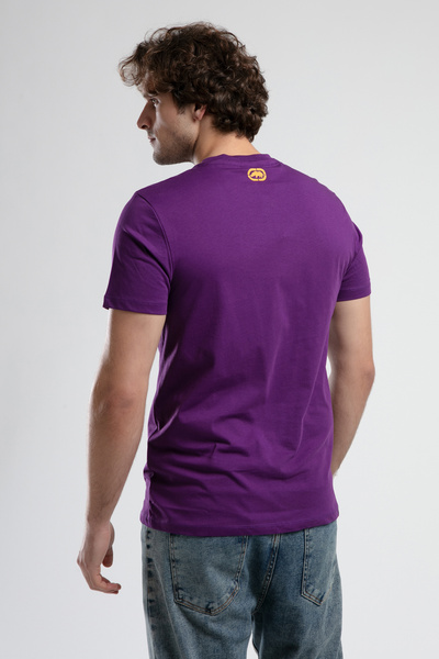 ECKO UNLTD Marc Purple Crew Neck Printed Standard Fit Men's Tshirt