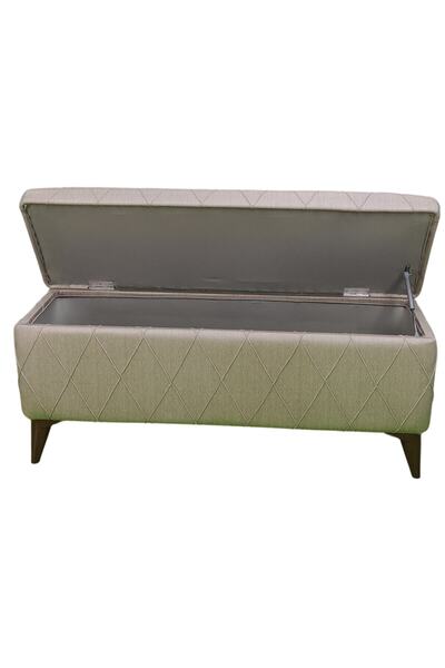 vavonni Sandıklı 120 Cm Nevrür Kapitone Puf Koltuk Retro Sandıklı A Kalite / 02