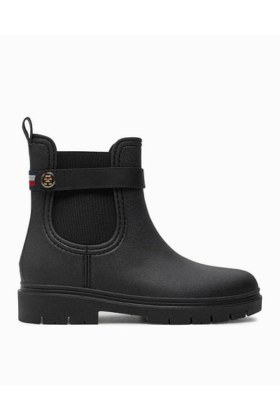 Tommy Hilfiger Stud Rubberized Nautical Rainboot