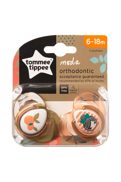 tommee tippee 2x6-18 Moda Soother Girl