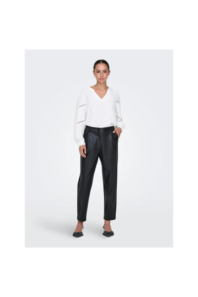 ONLY ONLMYNTE FAUX ΔΕΡΜΑΤΙΝΟ ΠΑΝΤΕΛΟΝΙ OTW Μόνο από συνθετικό δέρμα Pantalon