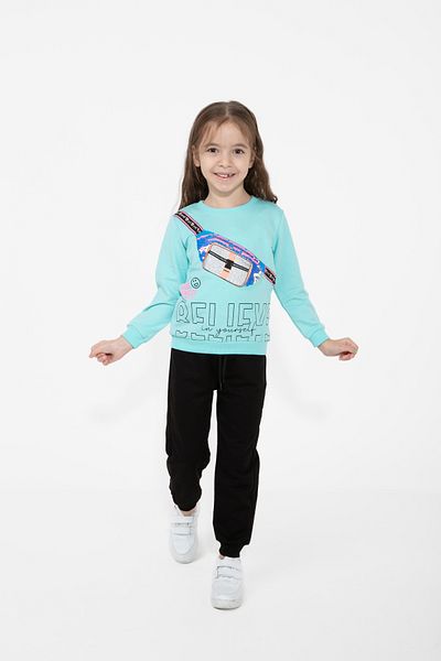 CiciTime Çocuk Modası Bottom Top Suit for Girl 2-6 Years Old Daily School Nursery