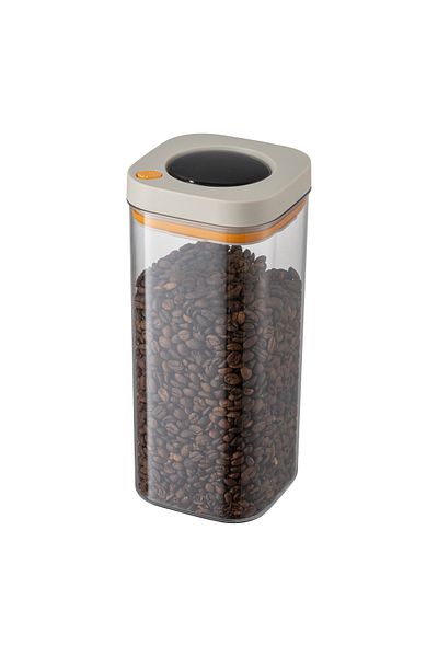 M'art Home Pinmoo 1800 Ml. Beige Vacuum Storage Container - Locked
