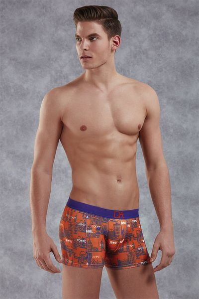 Doreanse Ανδρική τσάντα Modal πολύχρωμη στάμπα Normal Leg Boxer 1897