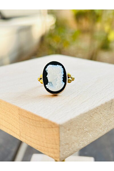 Luna Antika Cameo Madalyon Gümüş Yüzük
