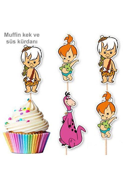 Parti Dükkanım 10 قطع من العصر الحجري بالحصى/مسواك على شكل بامبام