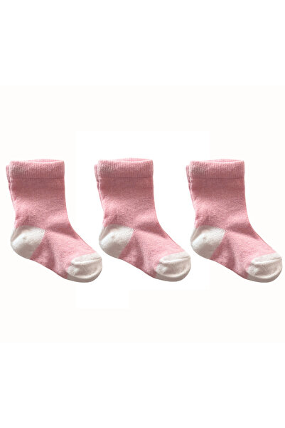 Kukita 4 Lü Pembe Beyaz Çocuk & Bebek Çorabı