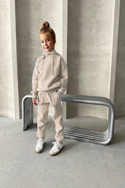 My Kids Wear Three Thread Hooded Hooded Set