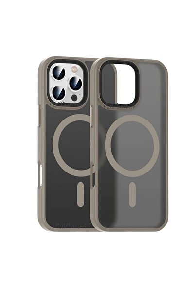 m.tk moveteck İphone 16 Pro Max Kılıf Mat Magsafe Şarj Özellikli Darbe Önleyi...