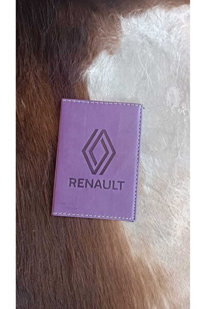 EFE DERİ Renault Leather Stitched Car License Case Container Auto License Hol...
