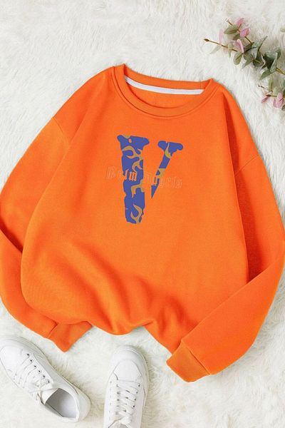 Moda Glo Hanorac unisex din bumbac cu decolteu cu imprimeu Dalm Angels