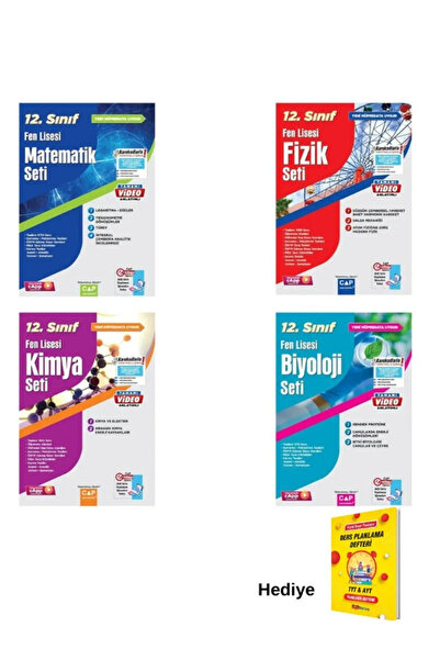 Apotemi Yayınları 9.10.11 Apotemi Çap 12. Sınıf Fen Lisesi Matematik Fizik Ki...
