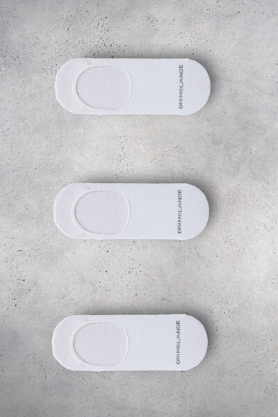 GRIMELANGE Galadriel Women's Organic Cotton 3 Pack White Socks