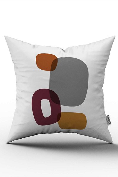 Cango Home Portocaliu Violet Stil Modern Model Abstract Imprimat Digital Husa de Perna Cgh681