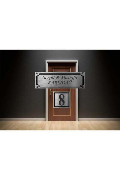 Hediye Denizim HD METAL  DAİRE KAPI  İSİMLİĞİ VE NUMARASI