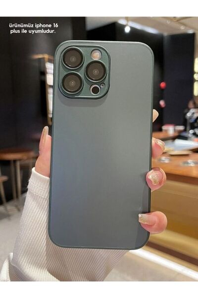 bbtech iPhone 16 PLUS ile Uyumlu Magsafe Özellikli Mat Cam Leke Bırakmaz Lens...