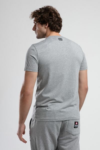 ECKO UNLTD Marc Grey Crew Neck Printed Standard Fit Men's Tshirt