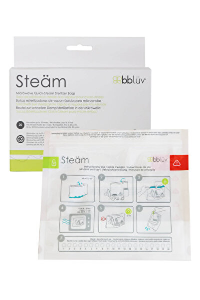 bblüv Steäm Mikrodalga Sterilizasyon Poşeti