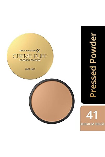 Max Factor Creme Puff Pressed Compact Powder - 041 - Medium Beige, 21g