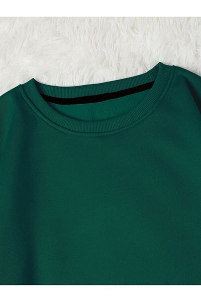 Moda Glo Βαμβακερό φούτερ Unisex Chicago Printed Crew Neck