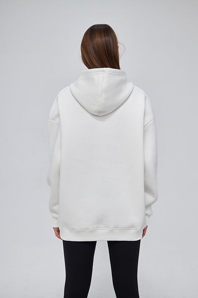 Moda Işık Λευκό χρώμα Unisex Hoodie Hoodie - Φούτερ με στάμπα 100% βαμβάκι