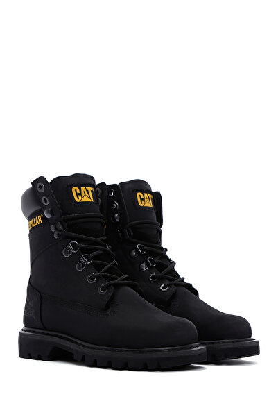 Caterpillar Μαύρες γυναικείες δερμάτινες μπότες Nubuck - 015g100104
