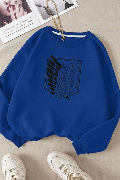 Moda Glo Унисекс памучен суитшърт с кръгло деколте Harajuku
