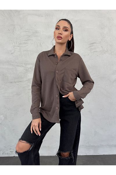 Weyeze Cămașă jacquard cu mânecă lungă AF-K19701LNS