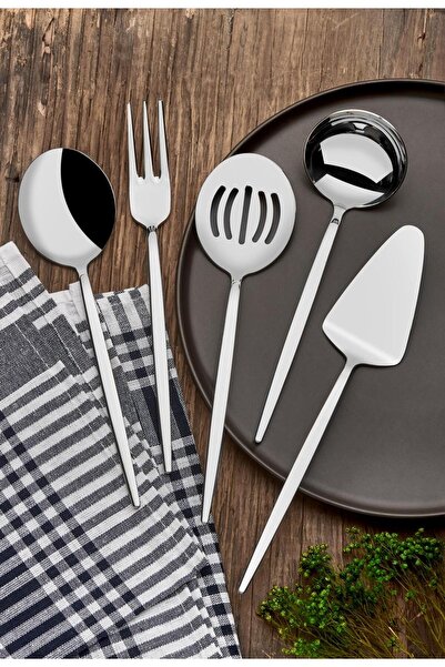 onon Sofrada Moda Mokka Stainless Steel 89 Piece Spoon Knife Set