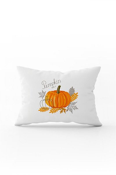 Cango Home Orange Halloween Pumpkin Patterned Digital Printed Throw Pillow Cover Cgh756-3550 Double Sided Printed