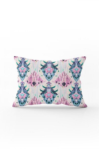Cango Home Double Sided 35x50 Pink Blue Ethnic Decorative Throw Pillow Pillow Case - Cgh183-3550