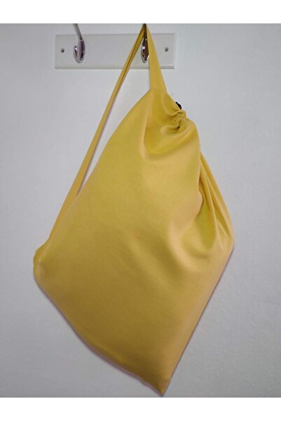 Fancyagnes El Yapımı Duck Kumaş Keten Sarı Askılı Çamaşır Oyuncak Kirli Sakla...