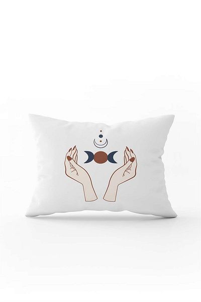 Cango Home Ethnic Bohemian μοτίβο καφέ μπλε ναυτικό κάλυμμα μαξιλαριού - Ψηφιακή εκτύπωση, διπλής όψης Cgh786-3550