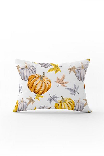 Cango Home Orange Halloween Pumpkin Patterned Digital Printed Throw Pillow Cover Cgh765-3550 Double Sided Printed