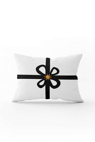 Cango Home Yellow Black Christmas Themed Digital Printed Throw Pillow Cover Cgh887-3550 Double Sided Printed