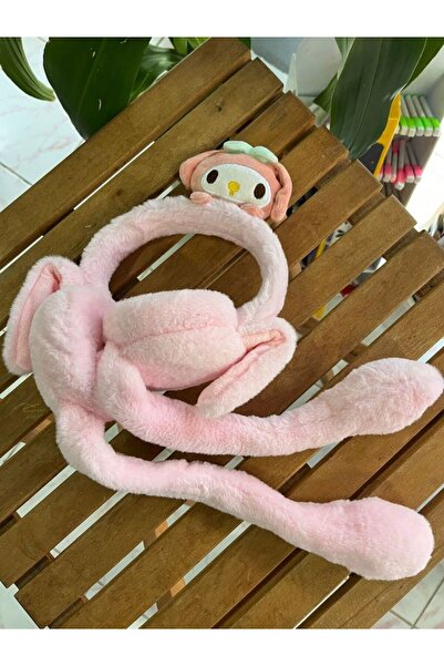 EyER Shoping Pluș Cinnamoroll Kuromi Plush Cască cu urechi în mișcare Sunet C...