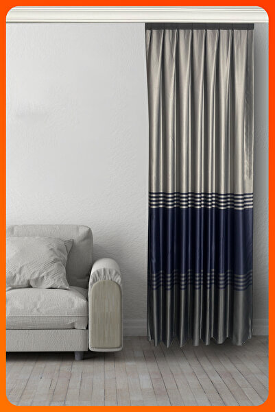 hesaplıperde Nebumu Milano Fon Perde 80cm Gri Antrasit