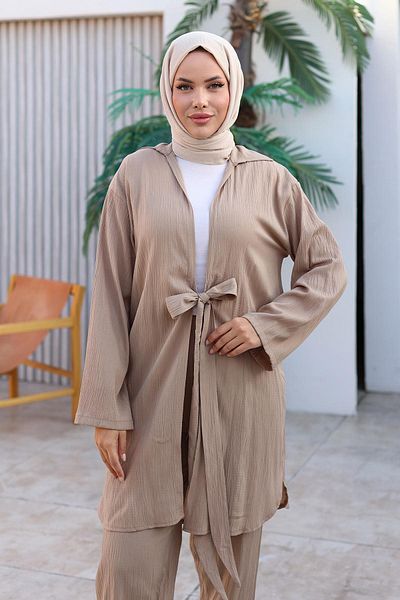 MİSSKAYLE Mink Kimono Set 1225 - Lacing Detail