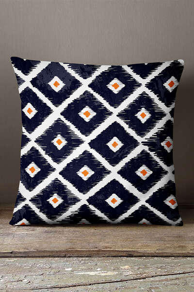 Cango Home Bela mornarsko plava moderna Sa baklava šarom Jastuk Jastučnica - ...