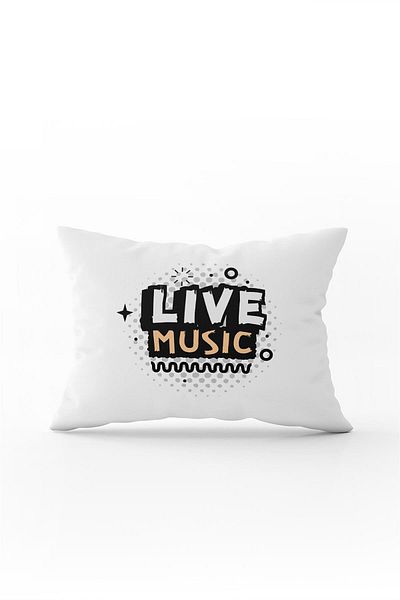 Cango Home Husă de pernă albă neagră cu muzică live scrisă cu imprimare digitală - Cgh422-3550 imprimată pe două fețe