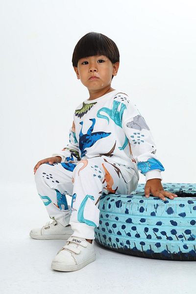 My Kids Wear Children's Silky Set - Two Thread, Multicolored Fabric